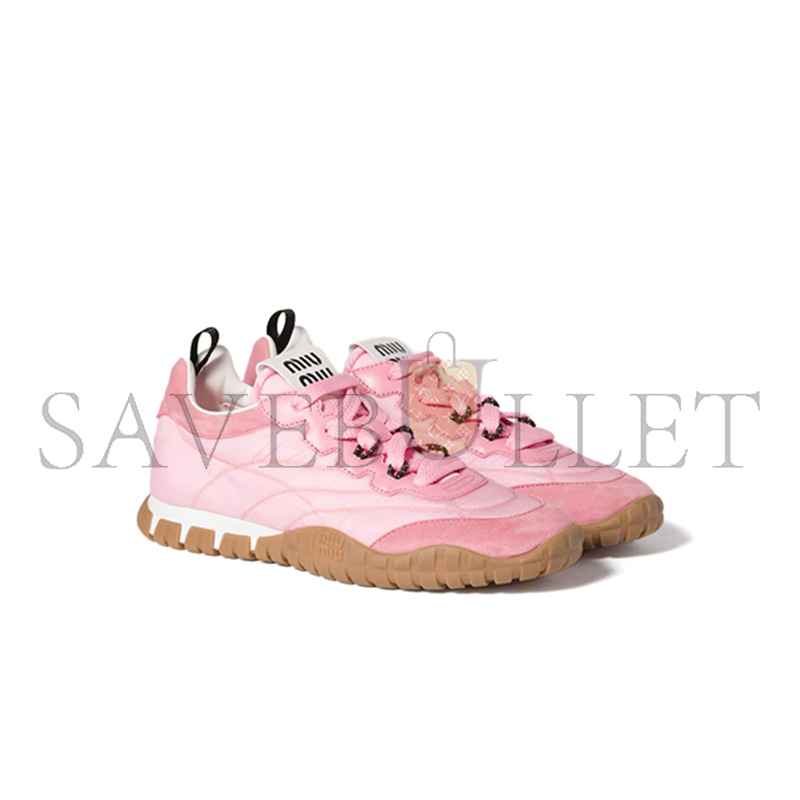 M1v M1v tyre technical fabric and suede sneakers 5e417e